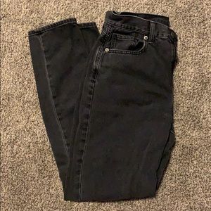 Black American Eagle Mom Jeans